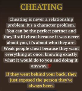 When infidelity occurs, couples cannot simply go back to normal