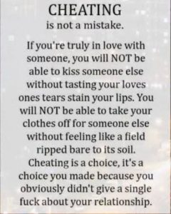 Cheating permanently destroys several core elements of the original relationship.