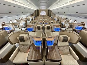 Making its debut in Kenya, Emirates’ Premium Economy cabin offers elevated comfort, comparable to a Business Class experience on many airlines. The cabin is spacious with leather reclining seats that feature a generous pitch, adjustable headrests and more legroom. Customers can enjoy in-seat charging points, a wood-finished side cocktail table, a 13.3-inch TV screen, a generously sized pillow and blanket, complimentary amenity kits on select flights – including the Dubai-Nairobi route – and a globally exclusive sparkling wine, Chandon Vintage Brut 2017.